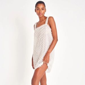 LoveShackFancy Kayana Pearl Mini Dress